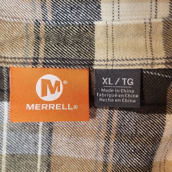 Merrell Men's Flannel Button Down Shirt - Picture 3 of 6